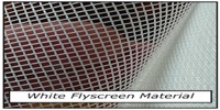 White flyscreen material which is extremely strong 