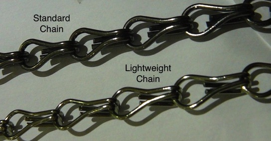 Chain Flyscreen comparison of lightweight and commercial quality chain