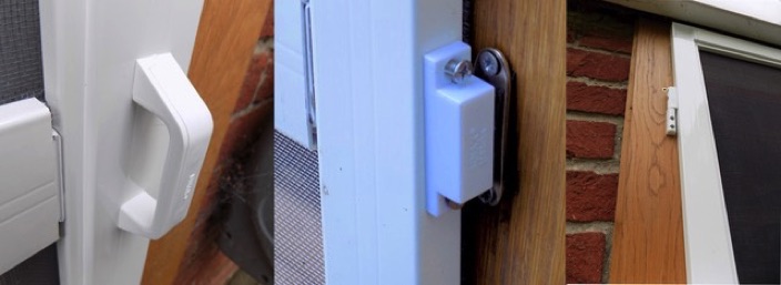 Flyscreen aluminium door handle magnet and hinges