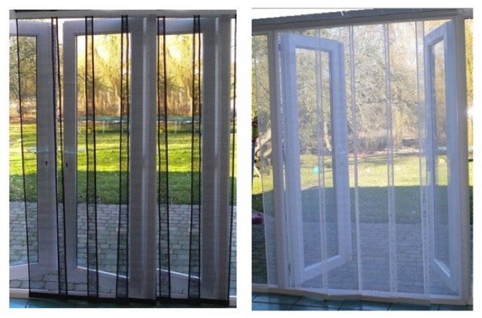 Panel Screen Flyscreens for patio doors and french doors easy to walk through and greta for pets